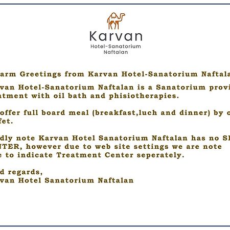 Karvan Hotel-Sanatorium Naftalan Kültér fotó