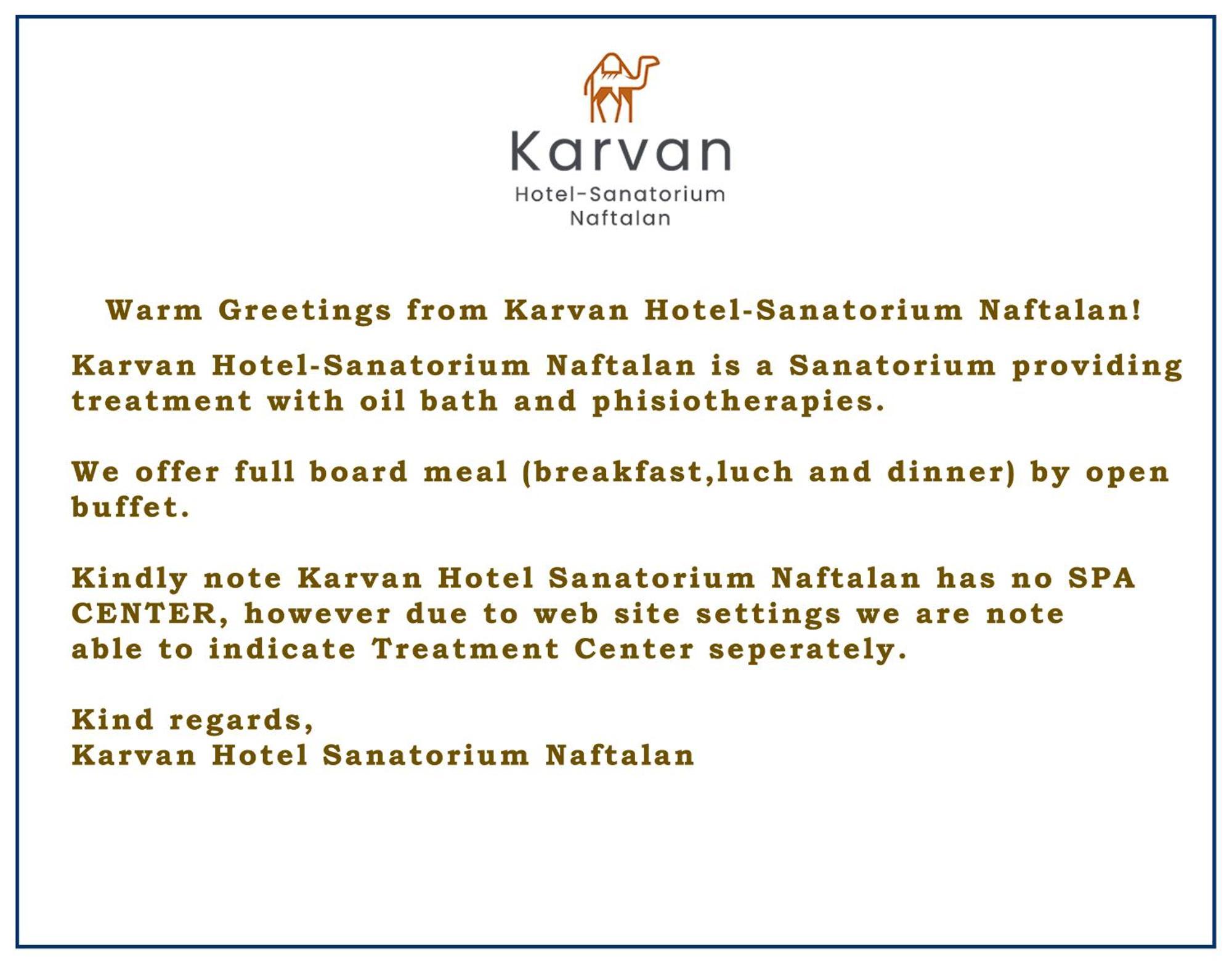 Karvan Hotel-Sanatorium Naftalan Kültér fotó